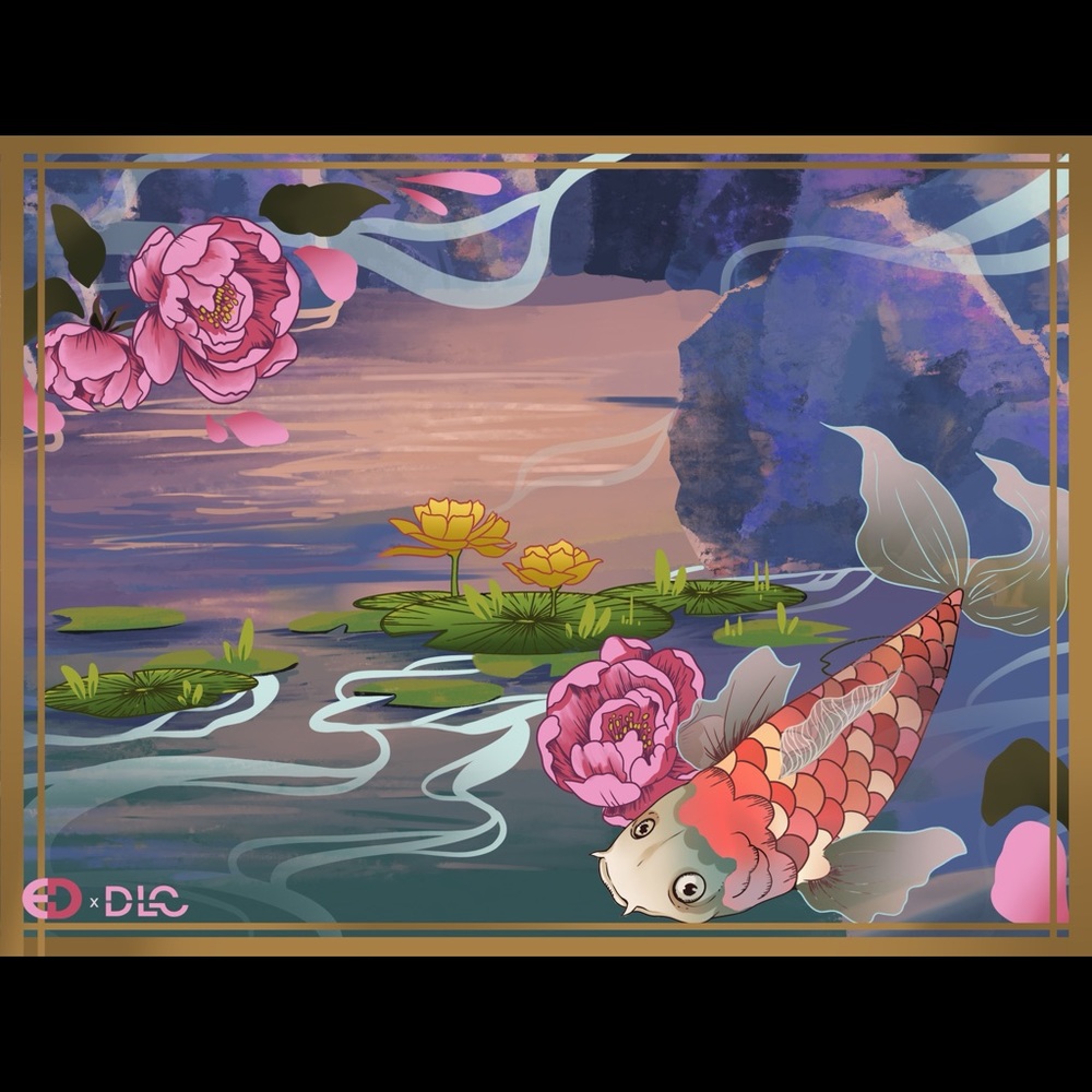 Ella Danla custom print silk scarf